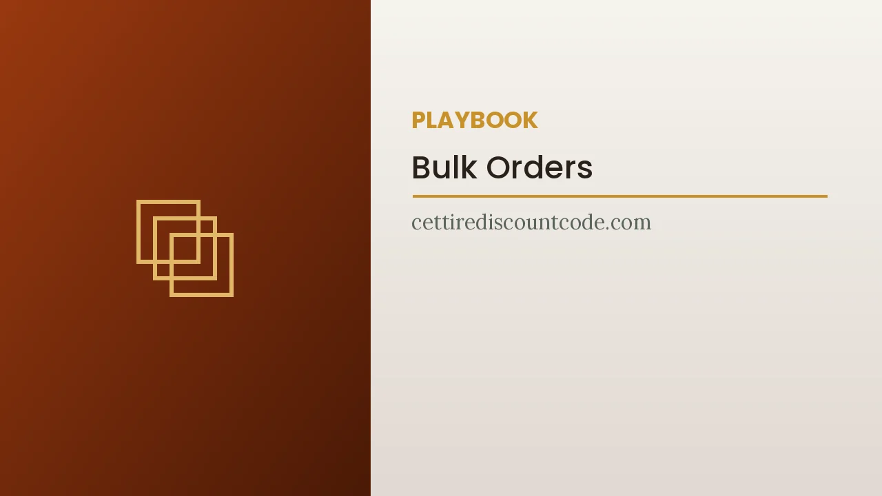 The Cettire bulk and repeat-order savings playbook